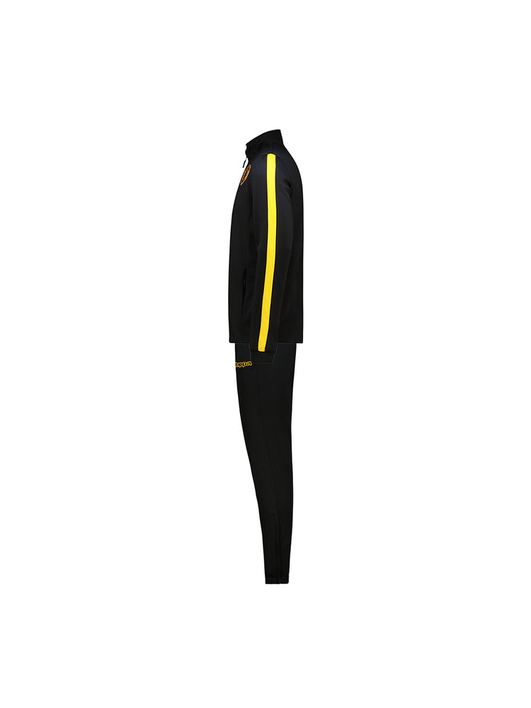Kids Supporters Tracksuit - BLACK/YELLOW SAFFRON