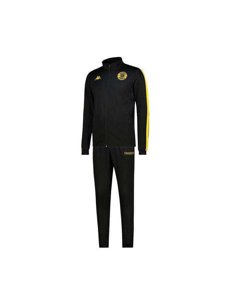 Kids Supporters Tracksuit - BLACK/YELLOW SAFFRON
