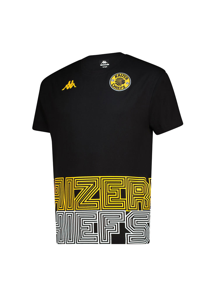 Kids Supporters Graphic Cotton Tee - Black