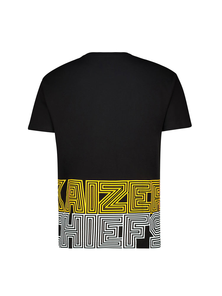 Kids Supporters Graphic Cotton Tee - Black
