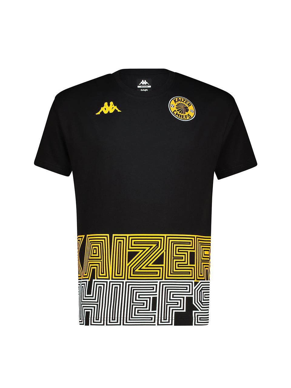 Kids Supporters Graphic Cotton Tee - Black