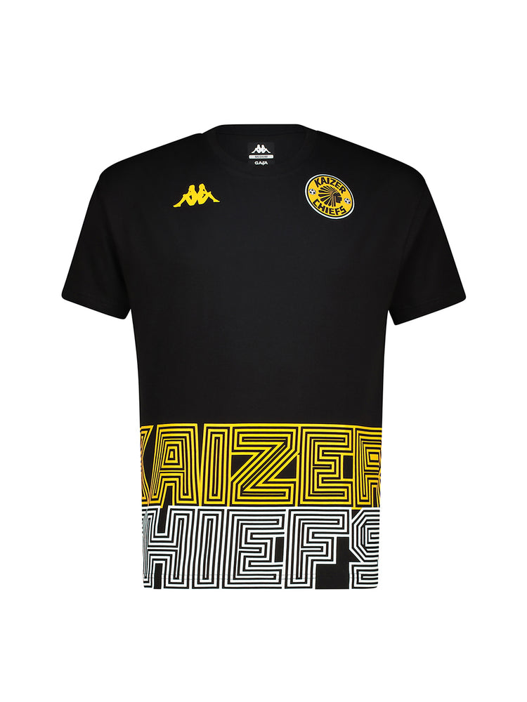 Kids Supporters Graphic Cotton Tee - Black
