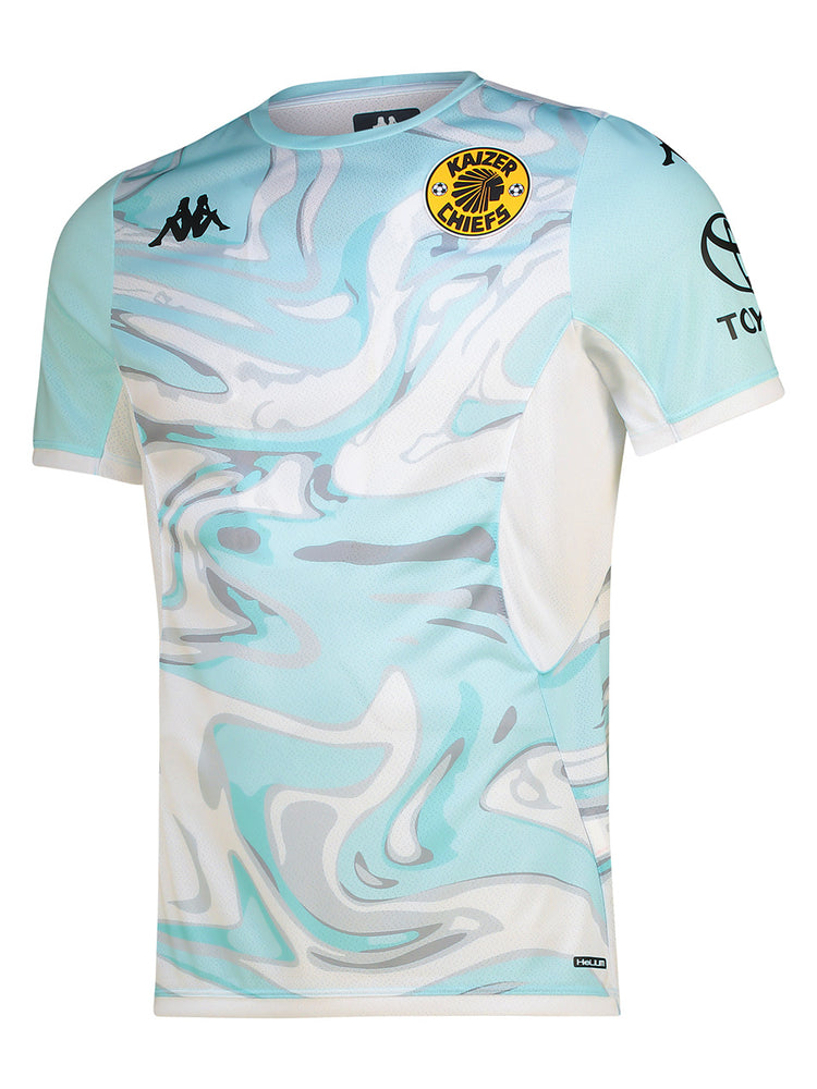 Warm Up Top - Azure Retreat/White