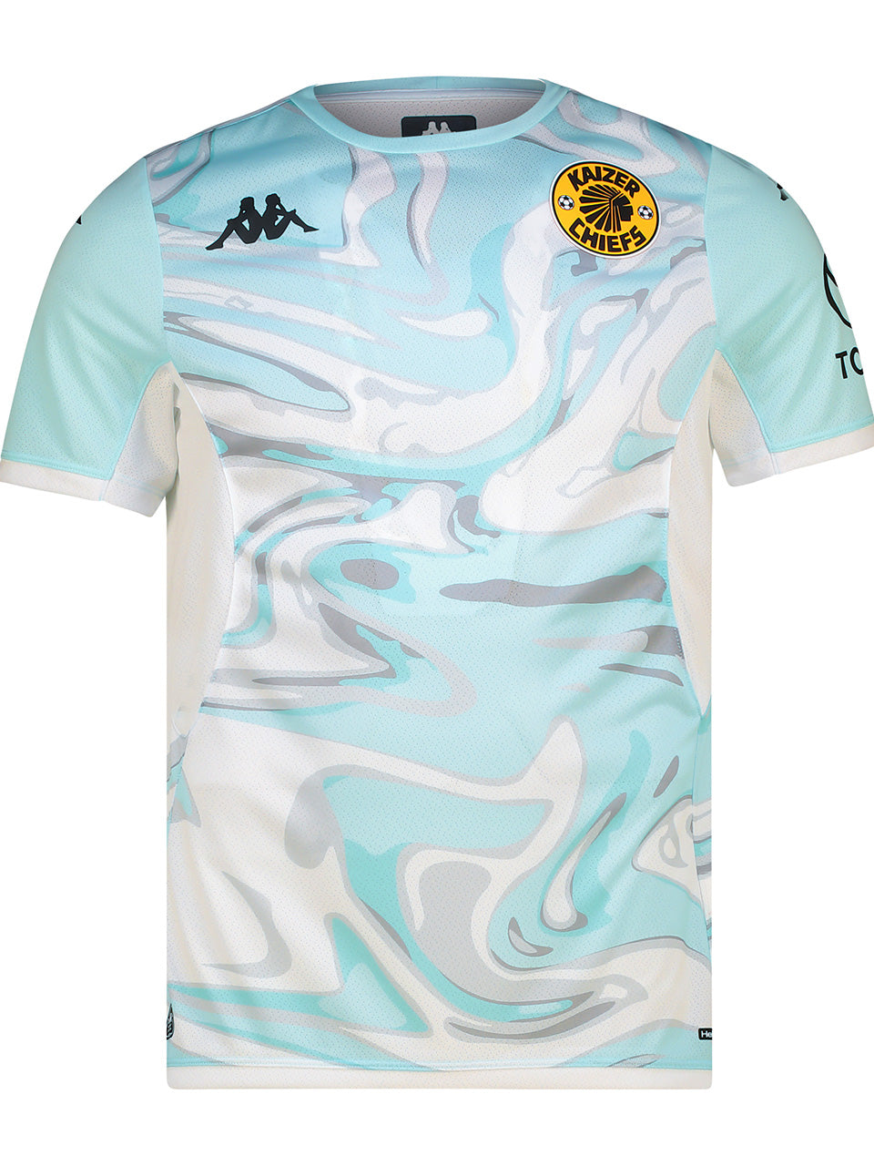 Warm Up Top - Azure Retreat/White