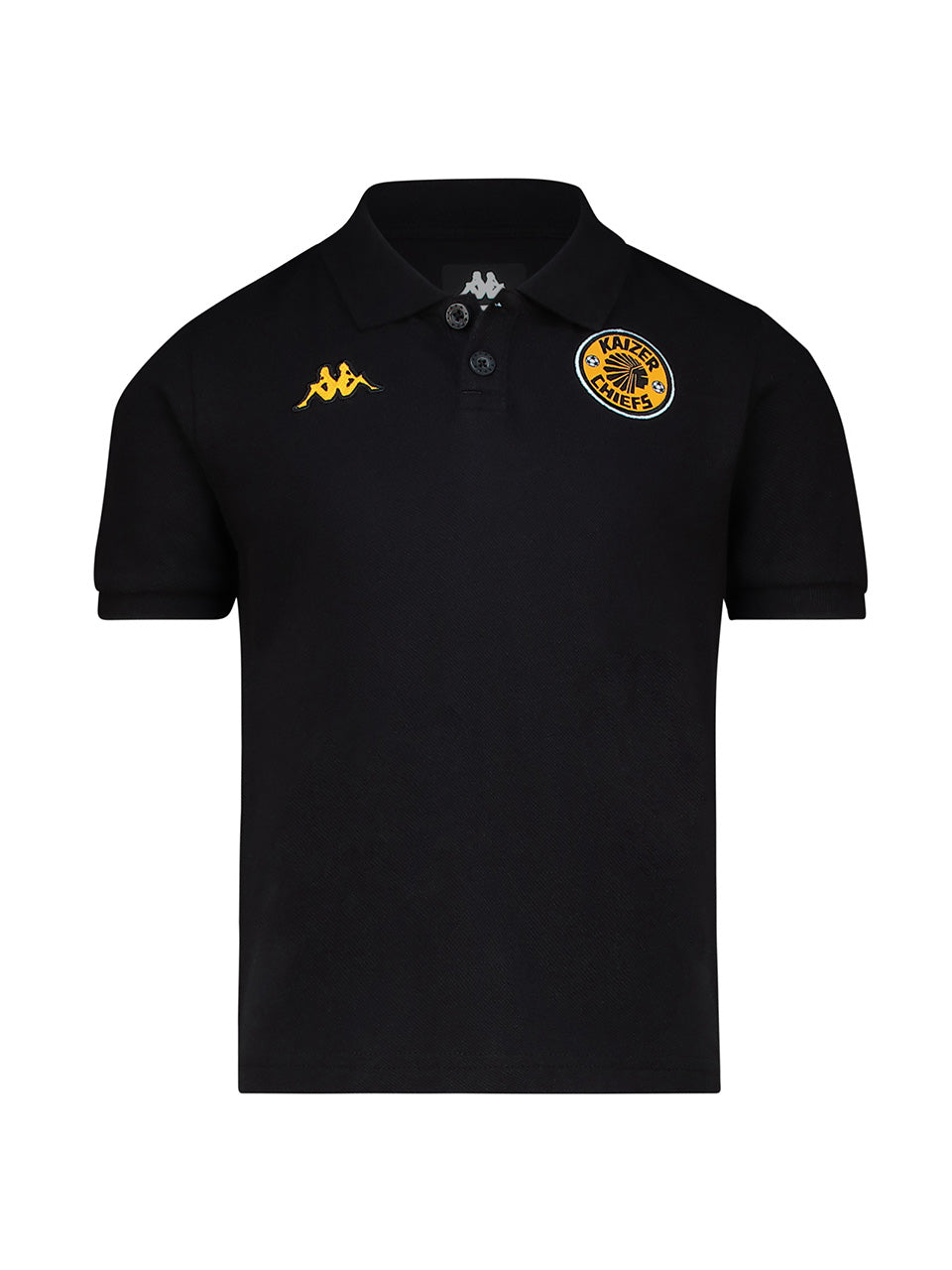 Kids Supporters Leisure Cotton Polo 2 - Black