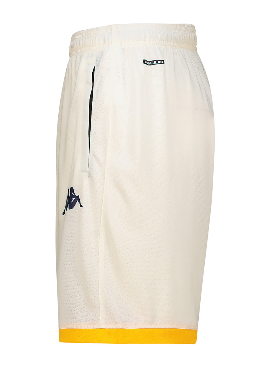 Training Short With Zip 2025/26 - WHITE WHISPER/YELLOW