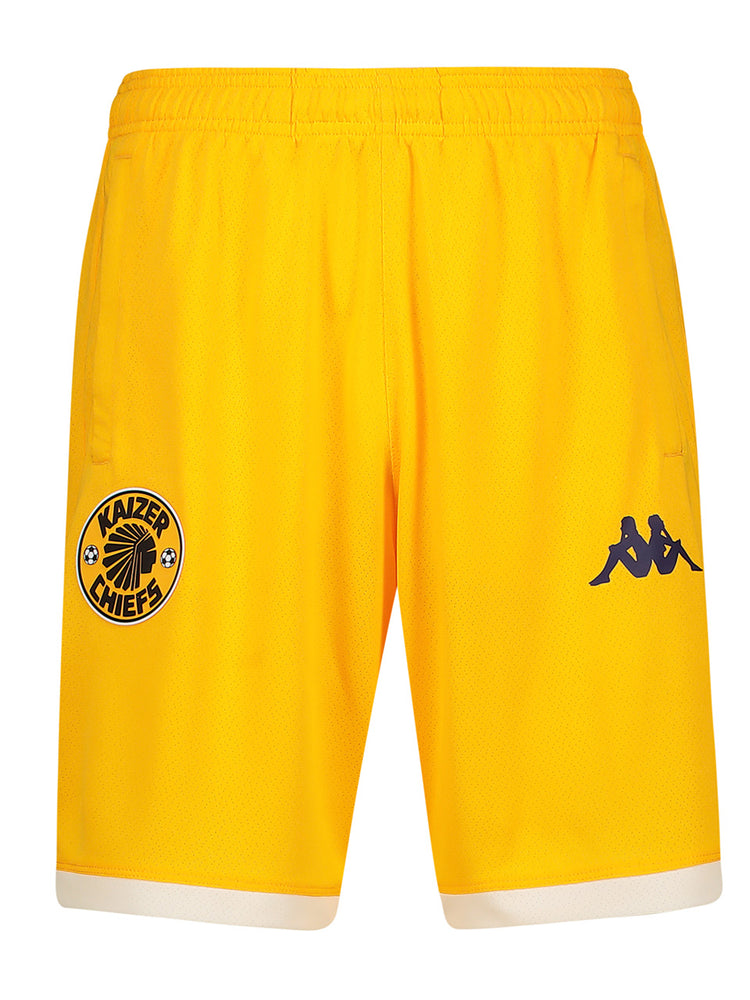 Training Short With Zip 2025/26 - YELLOW SAFFRON/WHITE