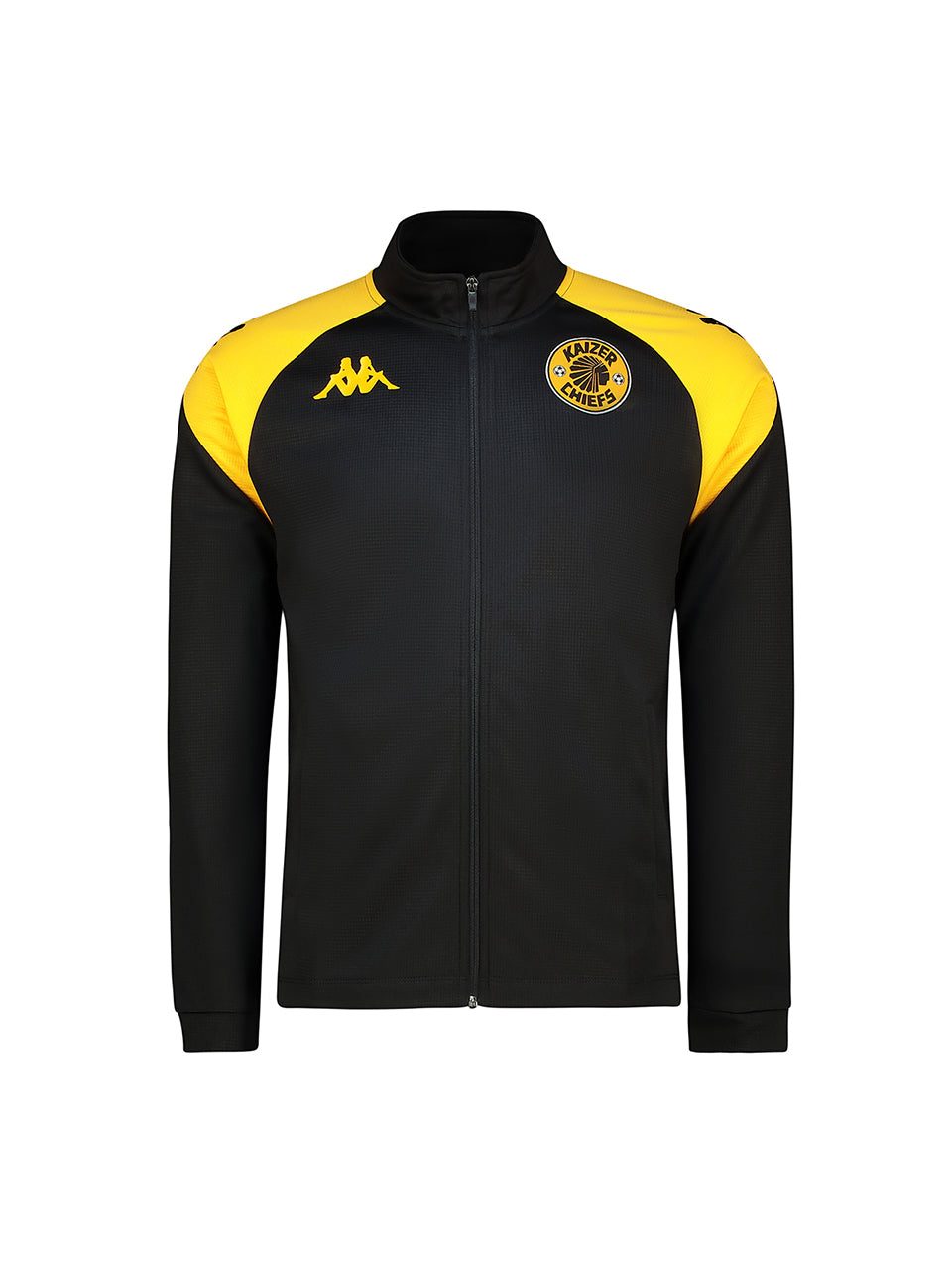 Kids Supporters Track Top - BLACK/YELLOW SAFFRON