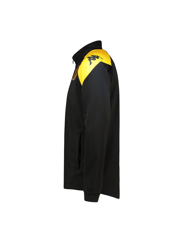 Kids Supporters Track Top - BLACK/YELLOW SAFFRON