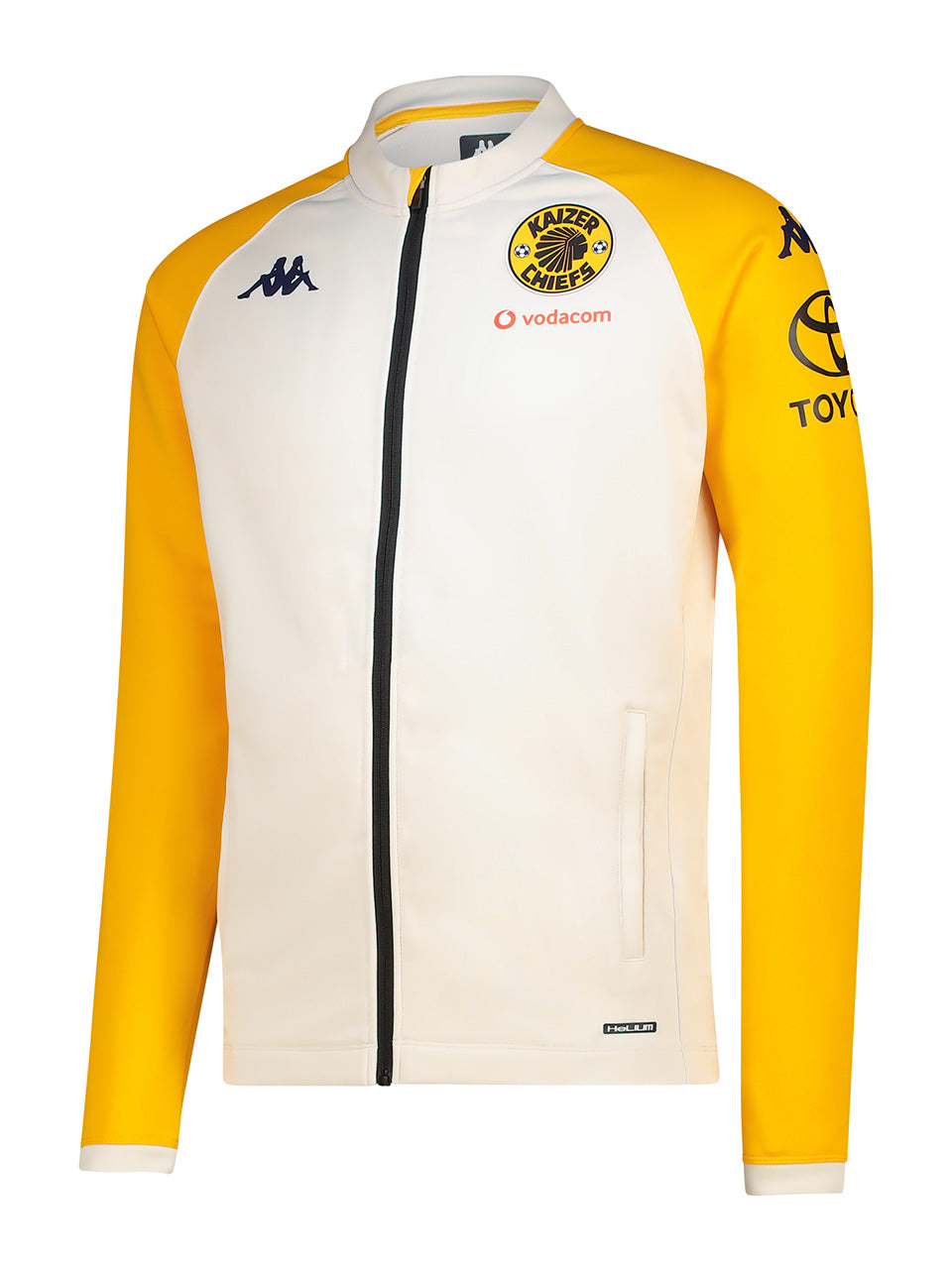 Training Full Zip 2025/26 - WHITE WHISPER/YELLOW
