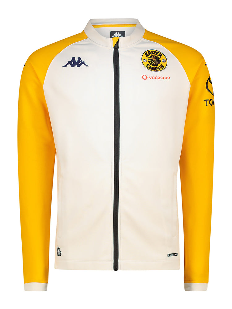 Training Full Zip 2025/26 - WHITE WHISPER/YELLOW