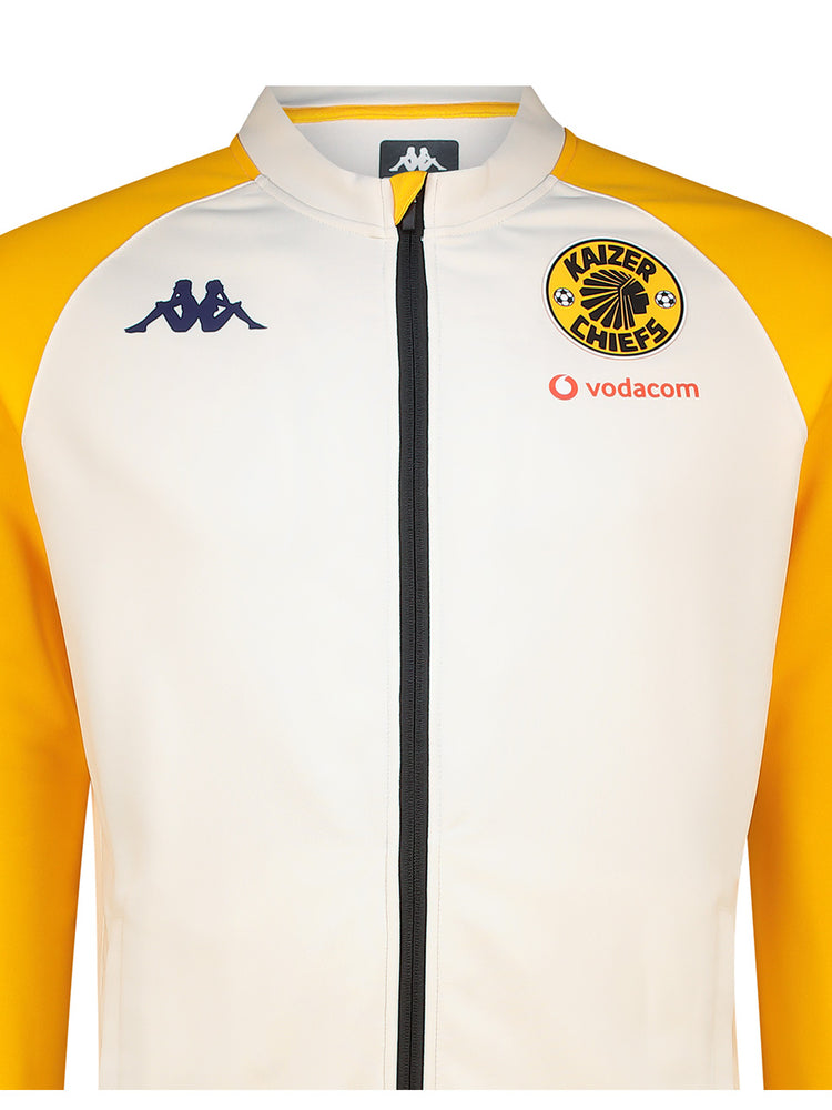 Training Full Zip 2025/26 - WHITE WHISPER/YELLOW