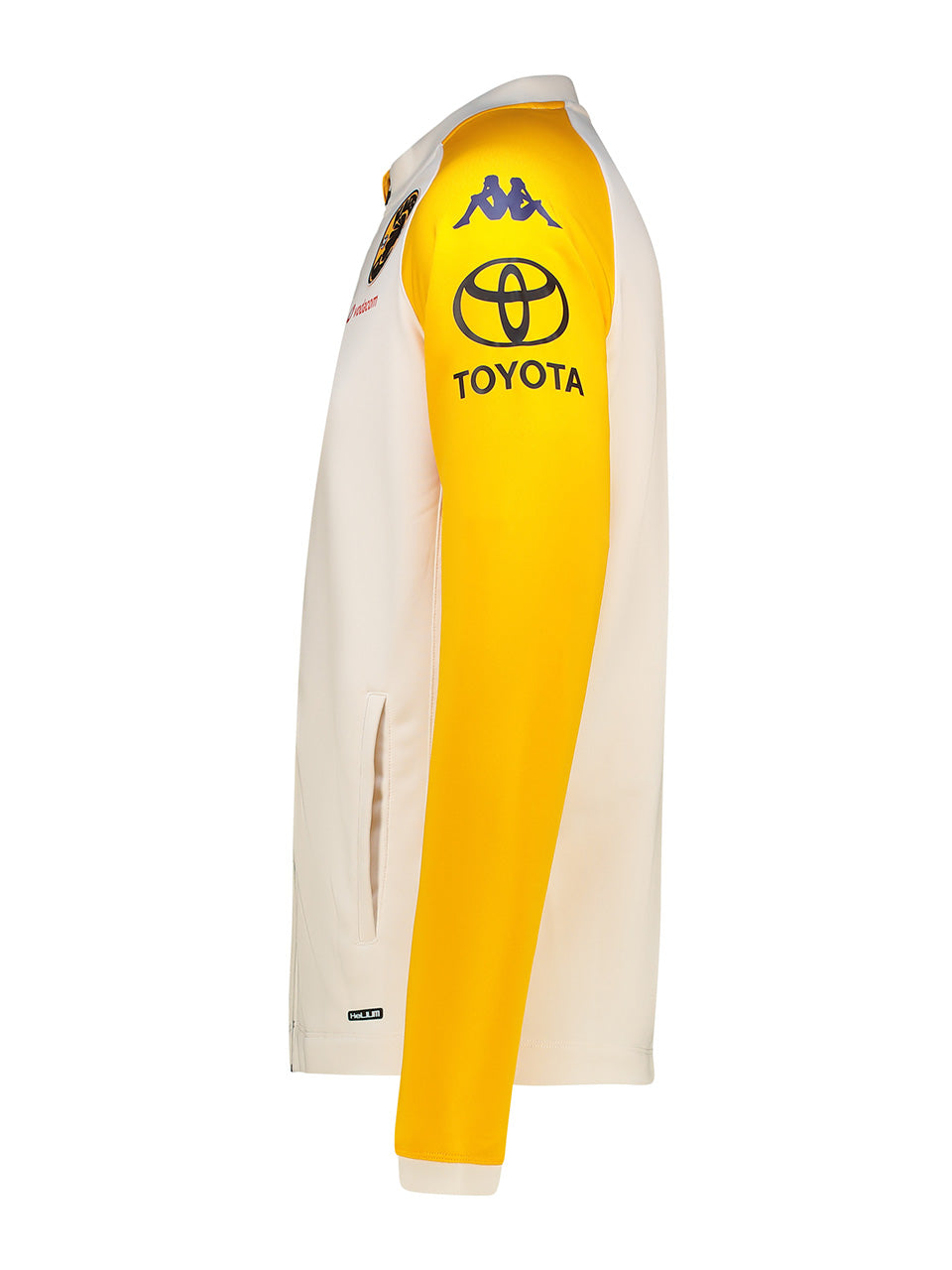Training Full Zip 2025/26 - WHITE WHISPER/YELLOW