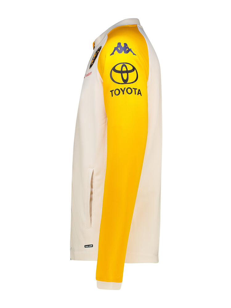 Training Full Zip 2025/26 - WHITE WHISPER/YELLOW