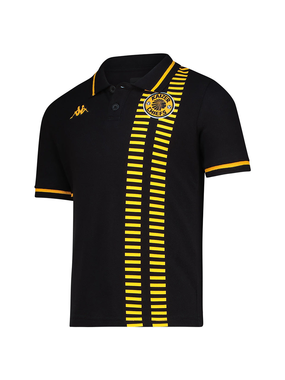 Kids Supporters Graphic Cotton Polo - Black