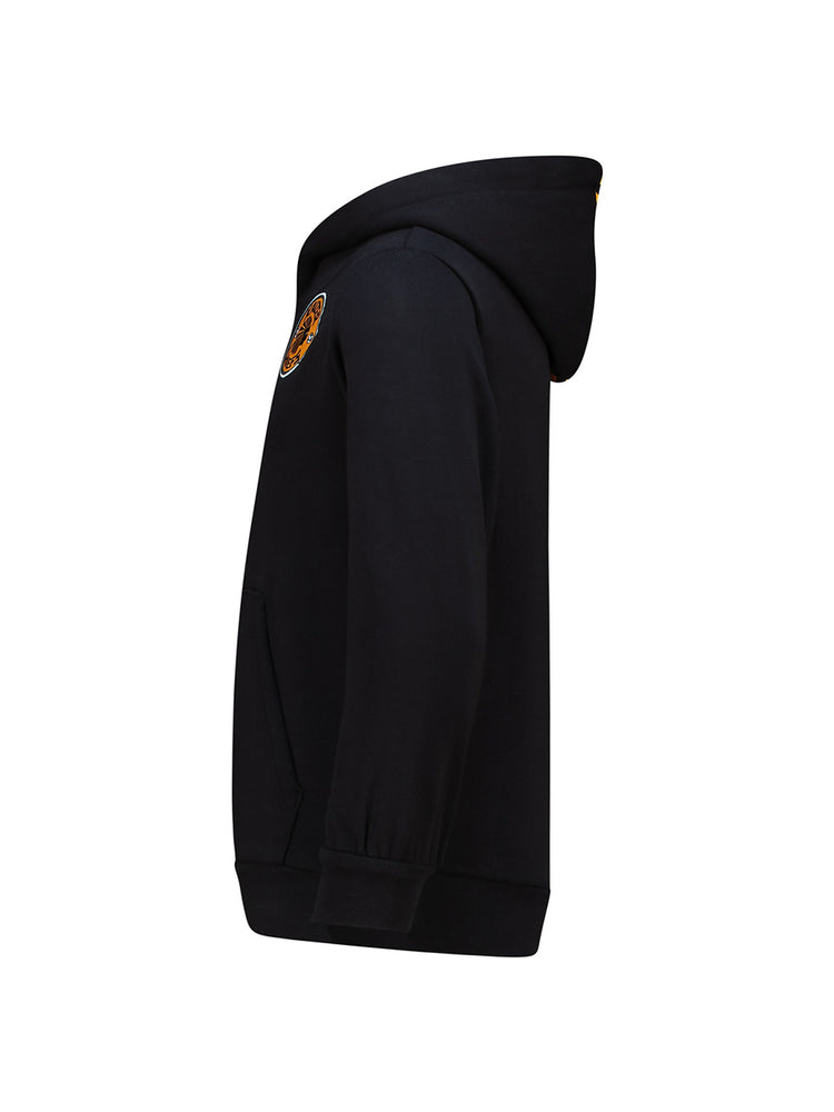 Kids Supporters Graphic Hoodie  - Black