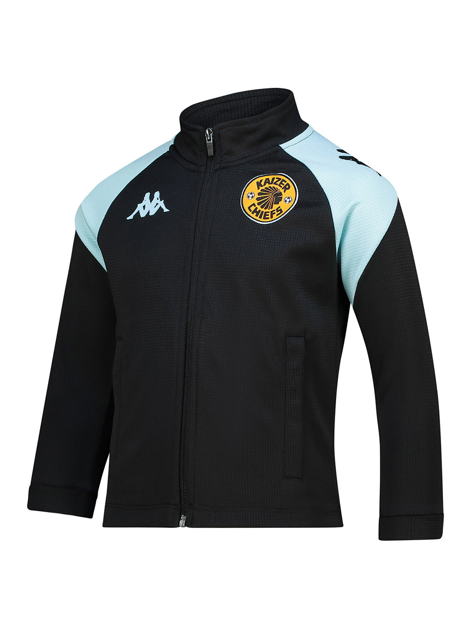 Kids Supporters Track Top - BLACK/AZURE RETREAT