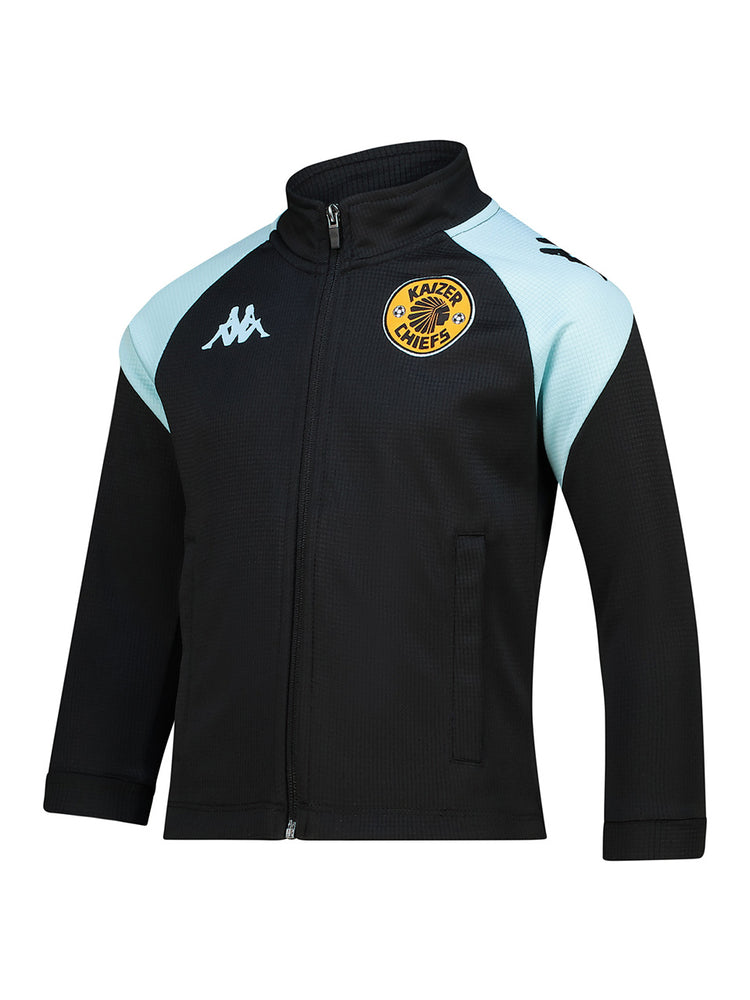 Kids Supporters Track Top - BLACK/AZURE RETREAT