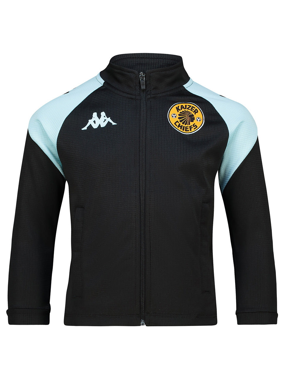 Kids Supporters Track Top - BLACK/AZURE RETREAT