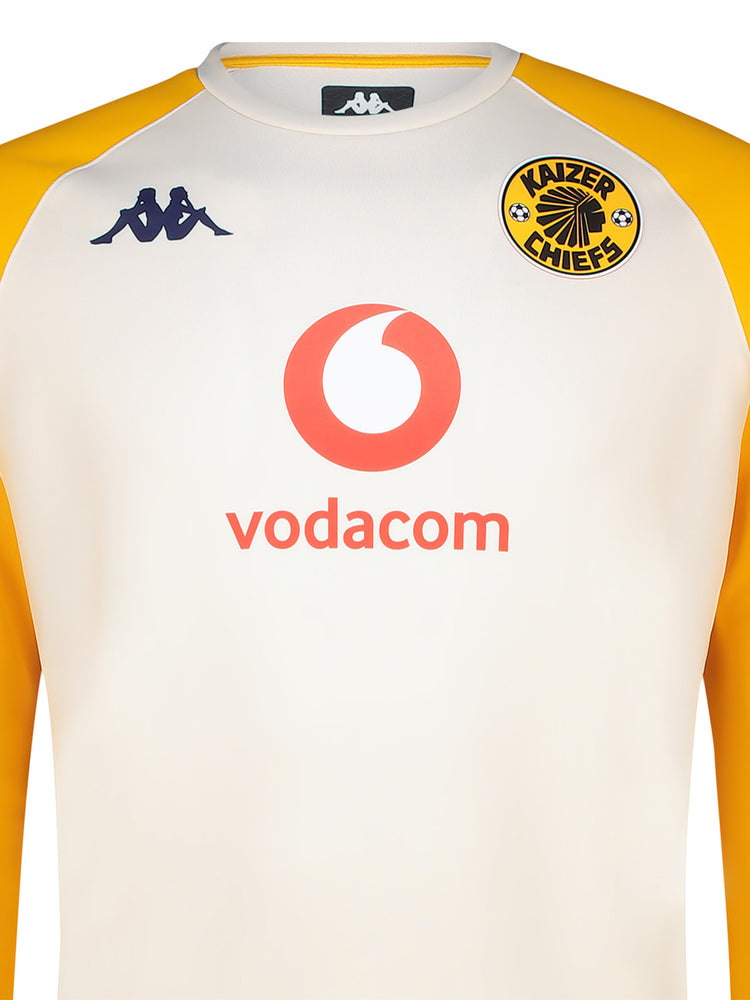 Training Pull Over 2025/26 - WHITE WHISPER/YELLOW
