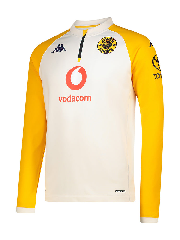 Training 1/4 Zip 2025/26 - WHITE WHISPER/YELLOW