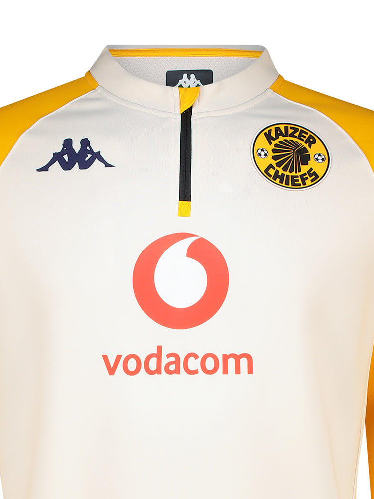 Training 1/4 Zip 2025/26 - WHITE WHISPER/YELLOW