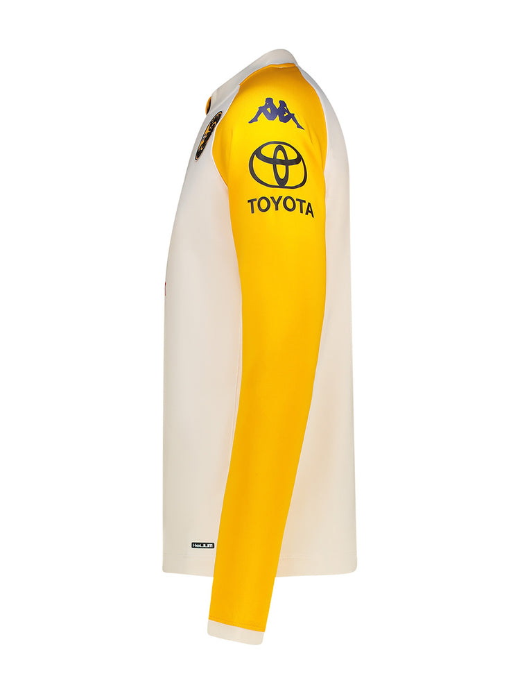 Training 1/4 Zip 2025/26 - WHITE WHISPER/YELLOW