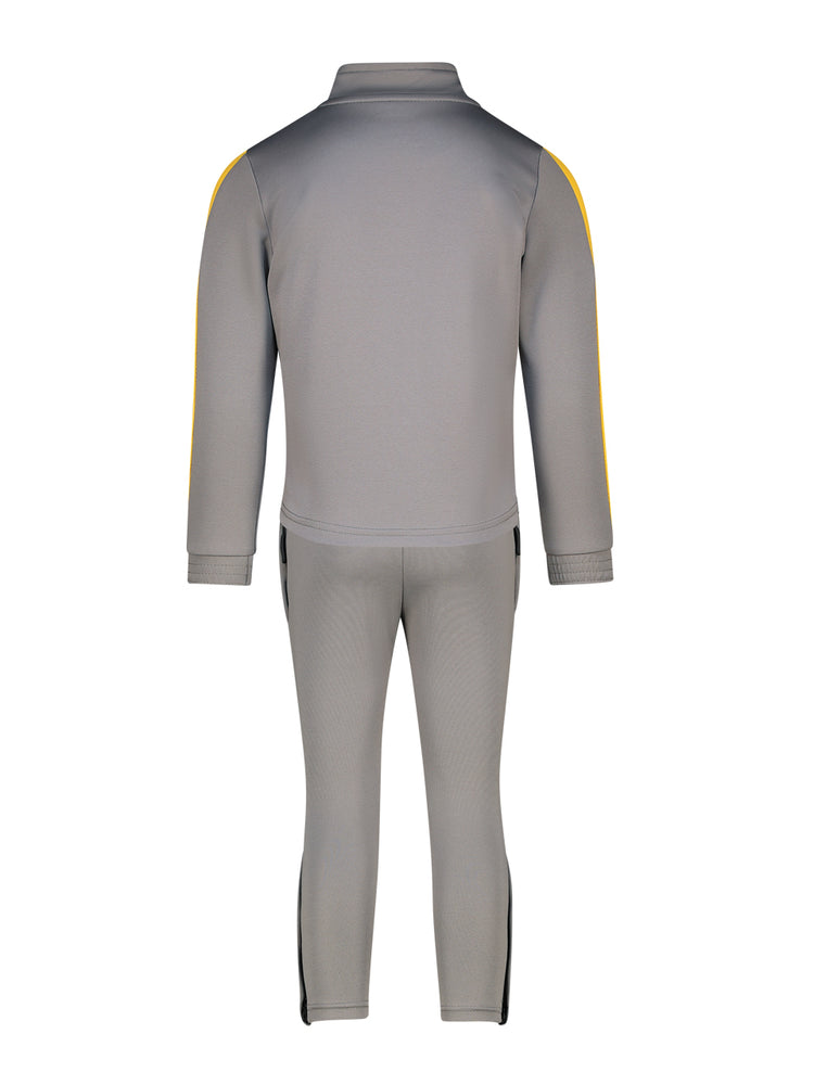 Kids Supporters Tracksuit - Grey/Yellow Saffron
