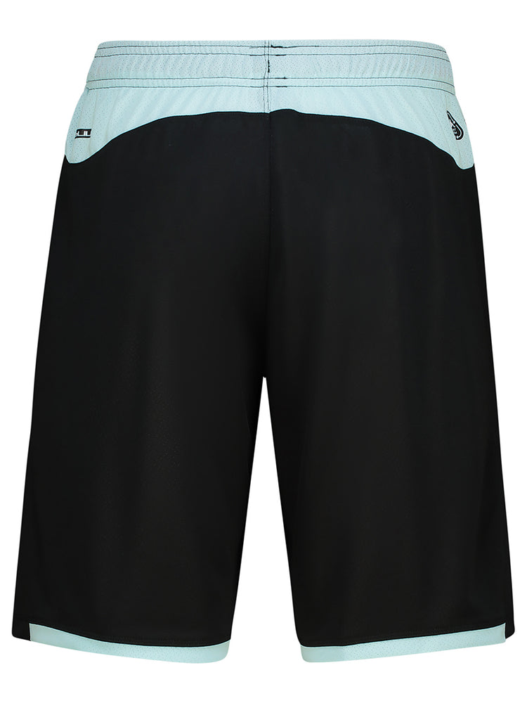 Training Short With Zip - BLACK/AZURE RETREAT