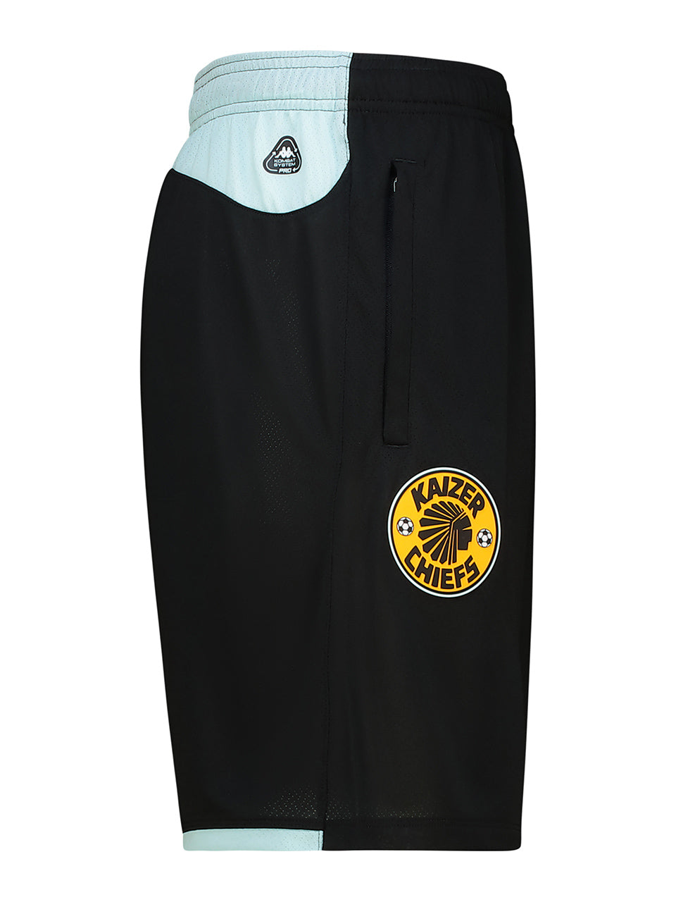 Training Short With Zip - BLACK/AZURE RETREAT