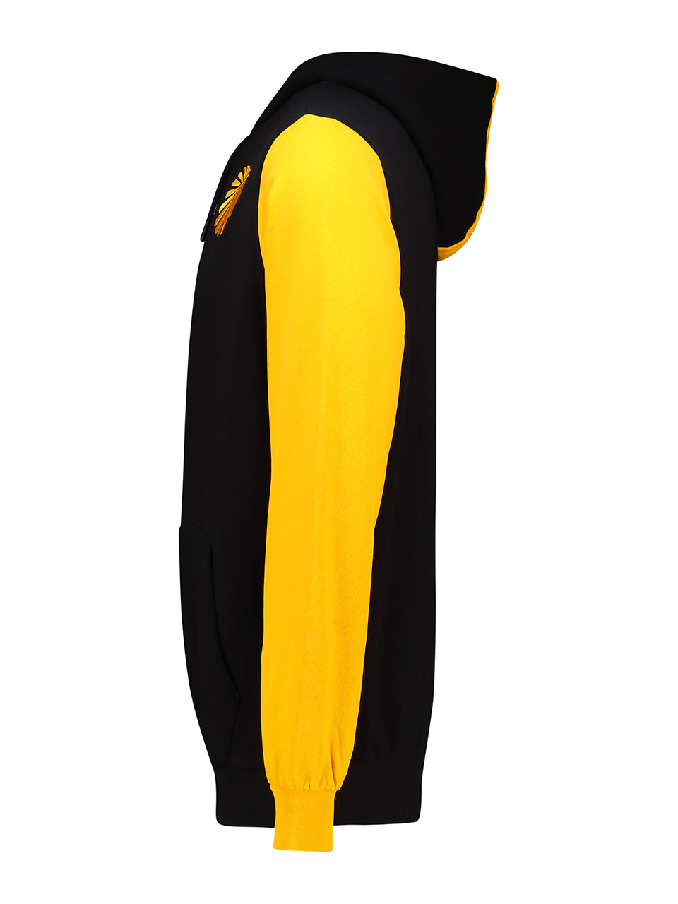 Supporters Leisure Hoodie  - BLACK/YELLOW SAFFRON