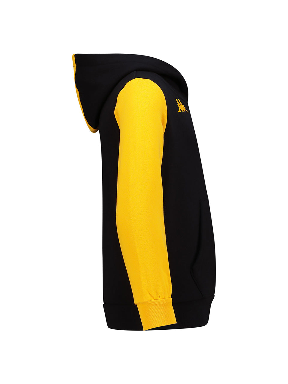 Kids Supporters Leisure Hoodie  - BLACK/YELLOW SAFFRON