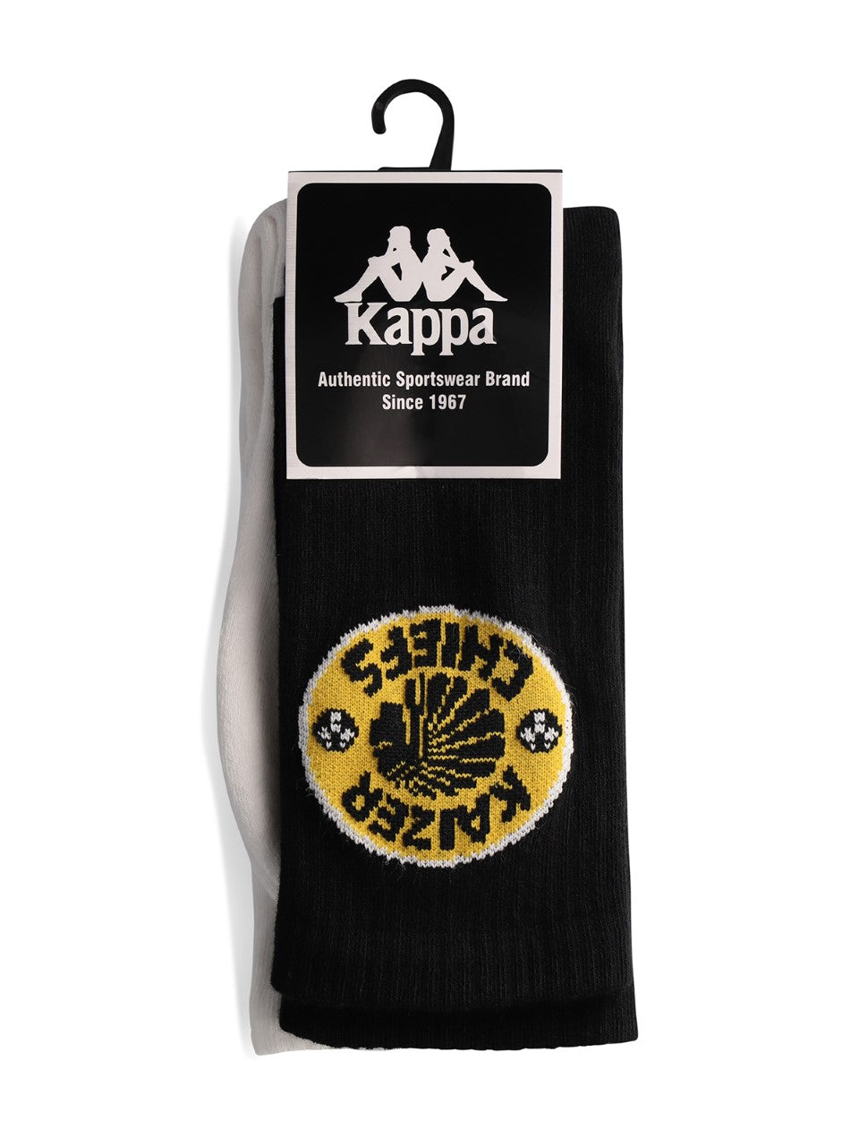 2Pk Ankle Socks - Black & White